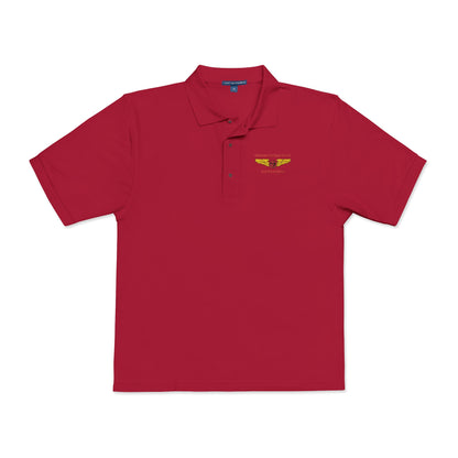 Embroidered Vintage Racing Crest Polo