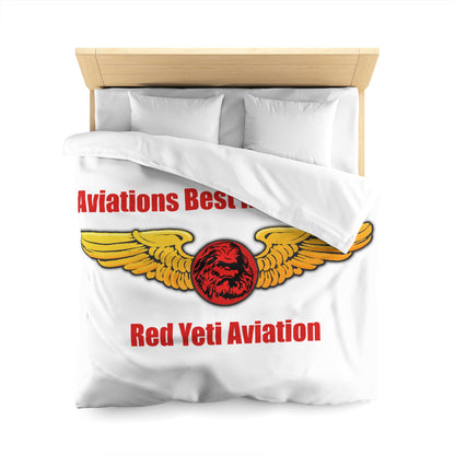 Aviation Duvet Cover - "Aviations Best Kept Secret" Red Yeti Wings Design