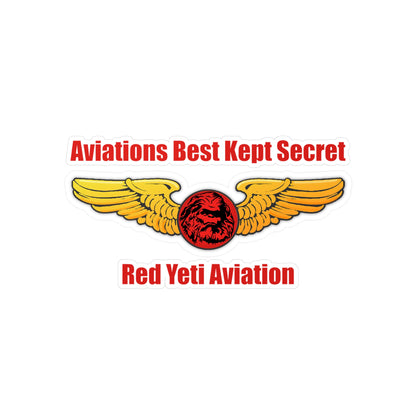 Red Yeti Aviaiton Sticker