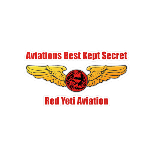 Red Yeti Aviaiton Sticker