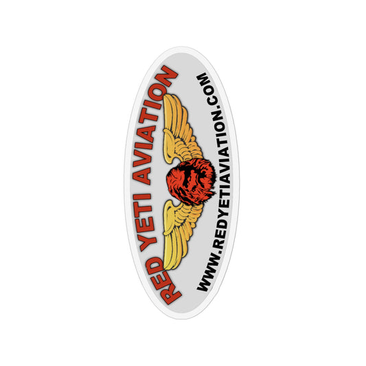 Red Yeti Aviation Custom Shape Magnet – Aviation Logo Sticker Magnet